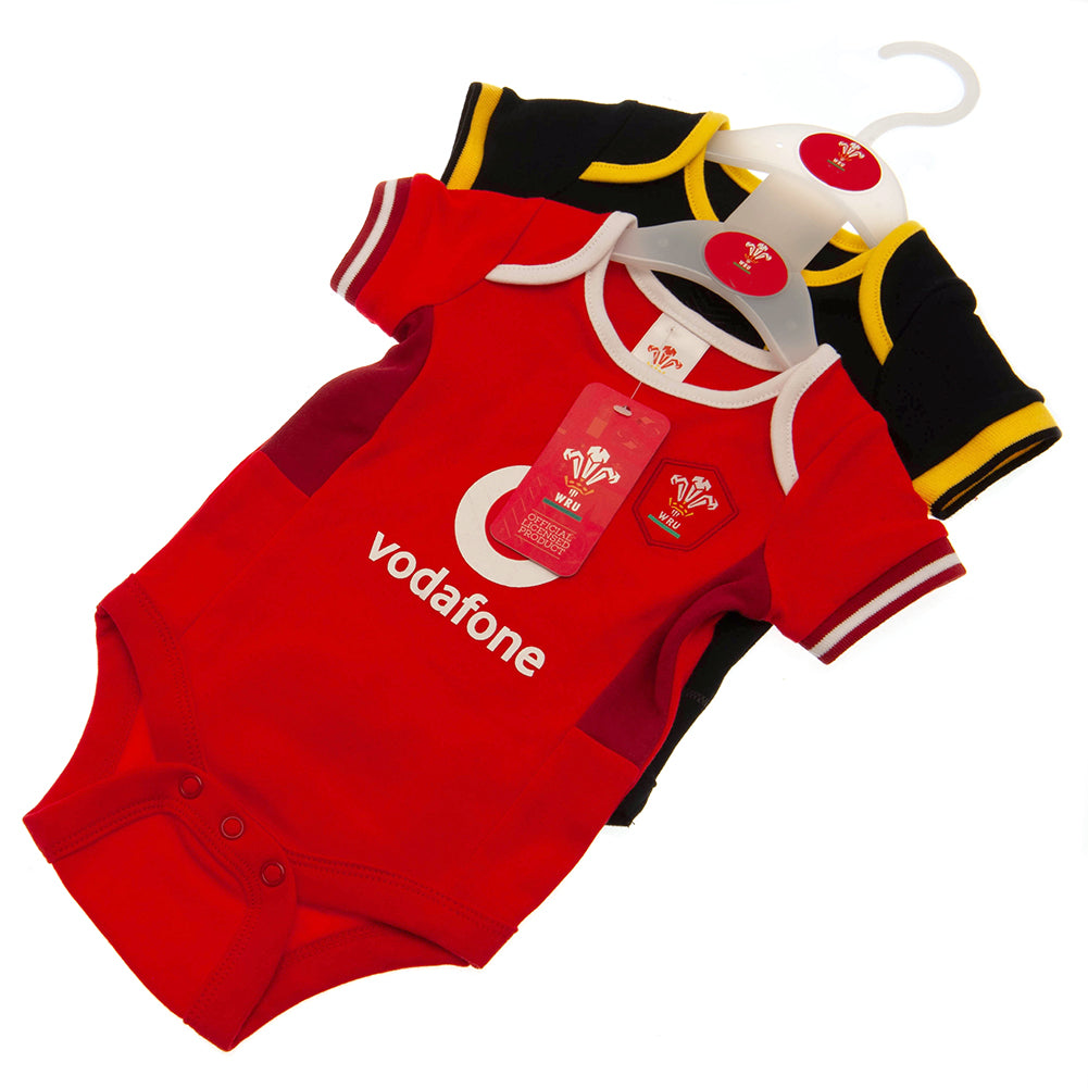 Wales RU 2 Pack Bodysuit for Infants (0-3 Months) - Baby Clothing at Gift Moments