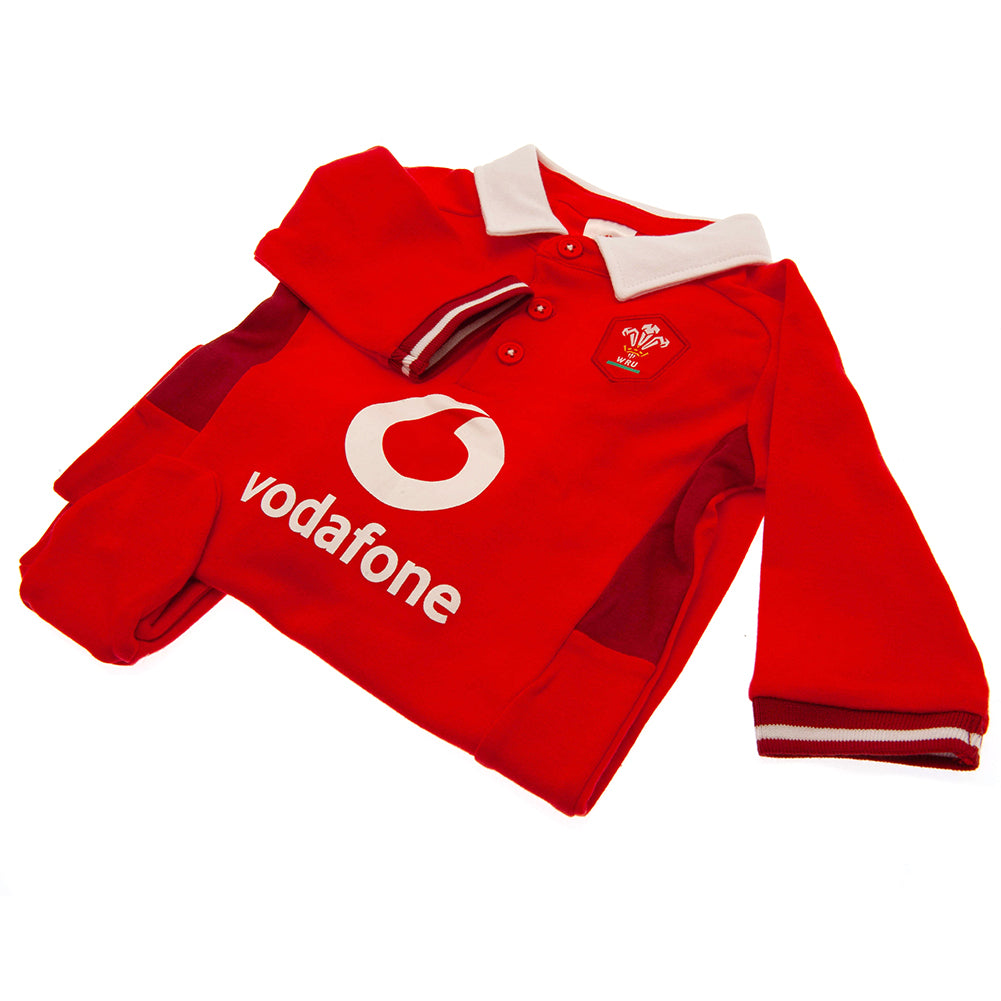 Wales Rugby Union Sleepsuit for Infants 0-3 Months - Baby Clothing at Gift Moments