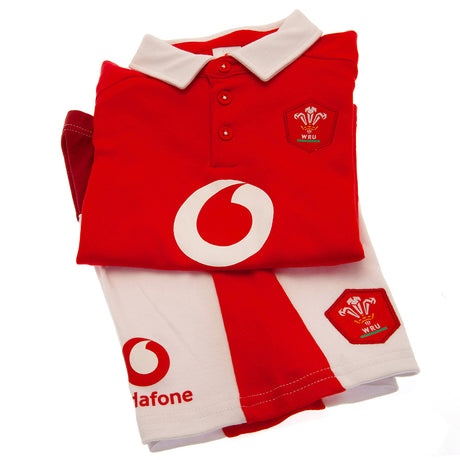 Wales RU Shirt & Short Set 6/9 mths SP - Baby Clothing at Gift Moments