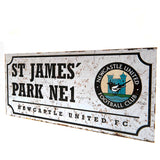 Newcastle United FC Street Sign Retro - Signs & Plaques at Gift Moments