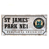 Newcastle United FC Street Sign Retro Default Title - Signs & Plaques at Gift Moments