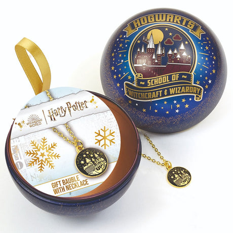 Harry Potter Christmas Gift Bauble Hogwarts Castle Default Title - Christmas Baubles at Gift Moments