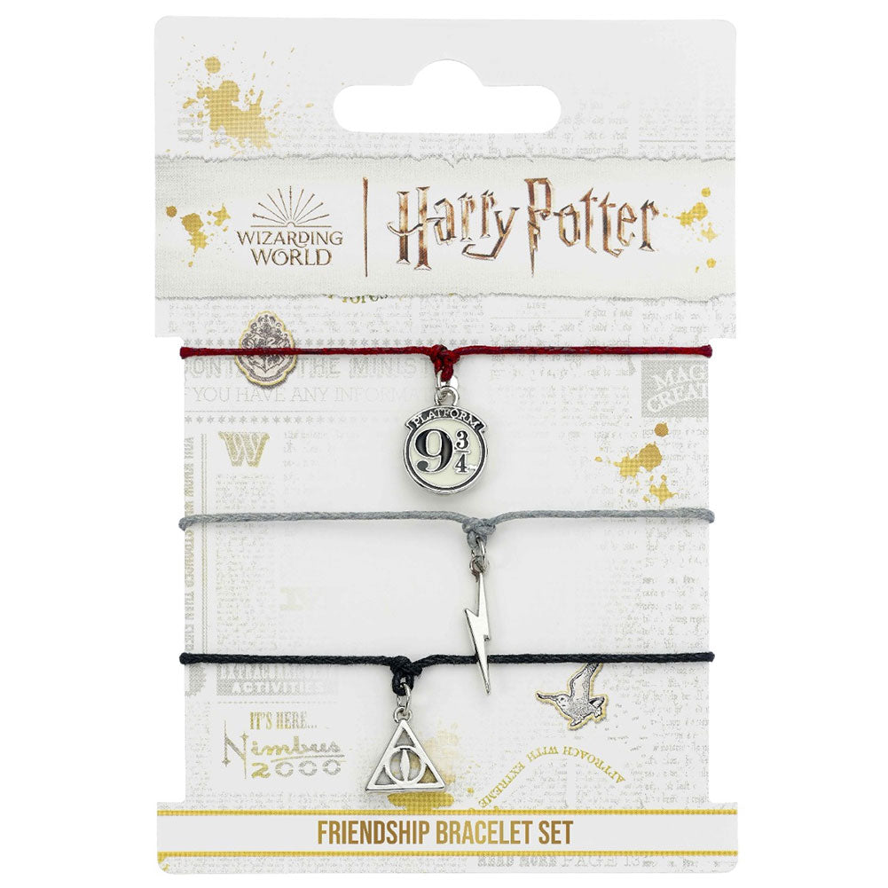 Harry Potter Friendship Bracelet Set Deathly Hallows - Jewellery at Gift Moments