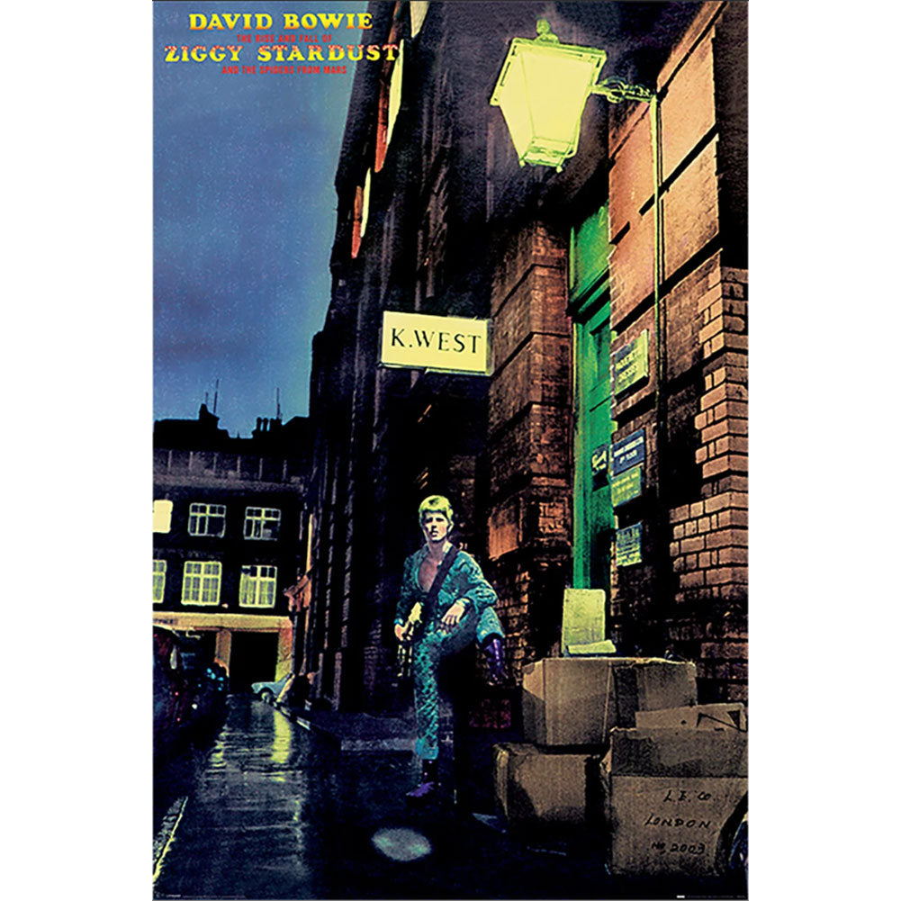 David Bowie Ziggy Stardust Album Cover Poster Default Title - Posters at Gift Moments