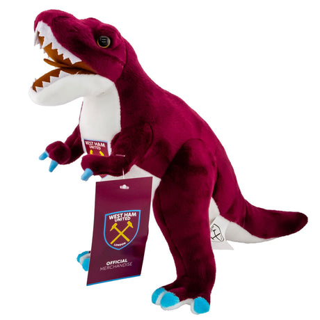 West Ham United FC Plush T-Rex - Teddy Bears & Soft Toys at Gift Moments