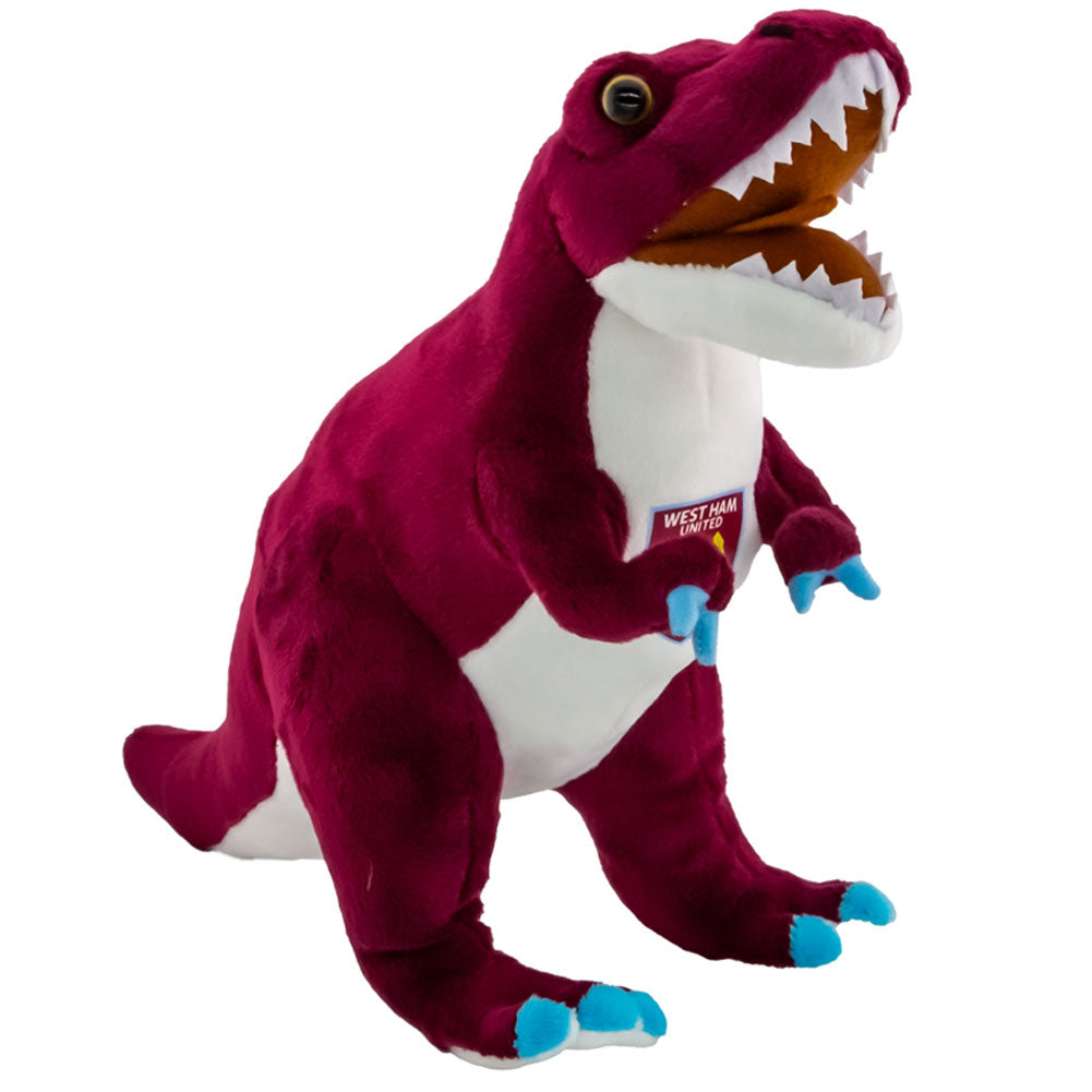 West Ham United FC Plush T-Rex Default Title - Teddy Bears & Soft Toys at Gift Moments