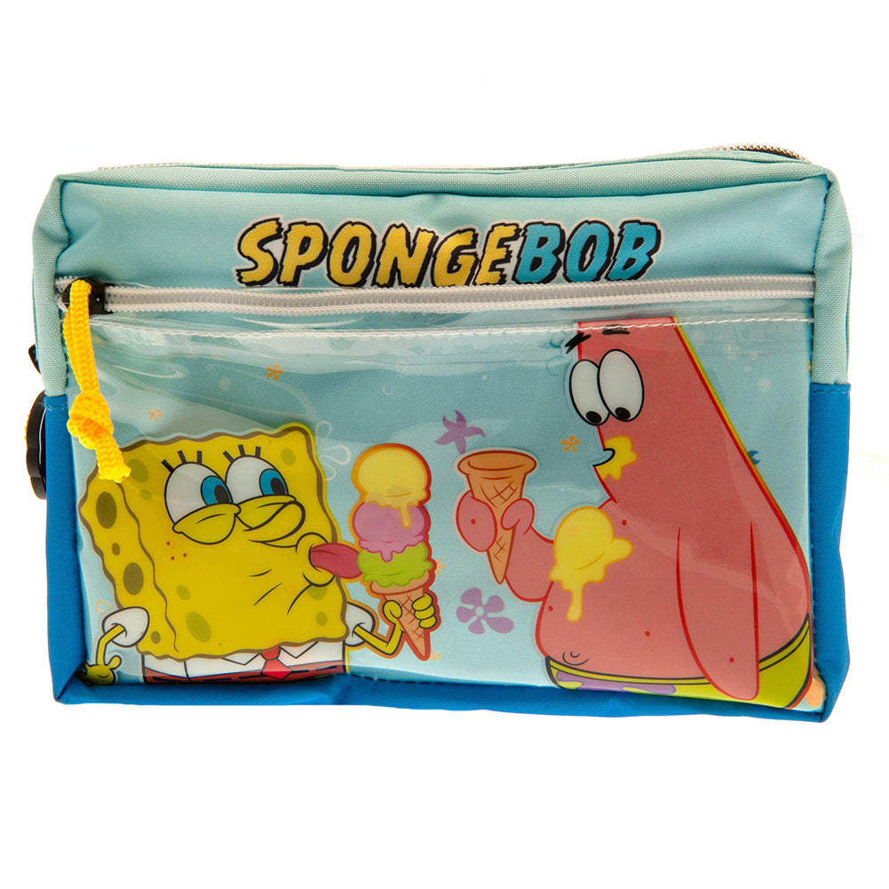 SpongeBob SquarePants Multi Pocket Pencil Case - Pencil Cases & Sets at Gift Moments