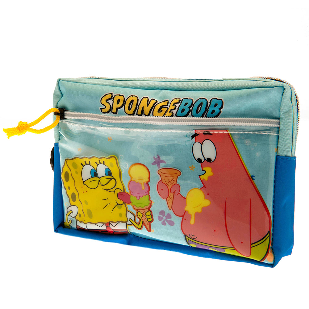 SpongeBob SquarePants Multi Pocket Pencil Case Default Title - Pencil Cases & Sets at Gift Moments