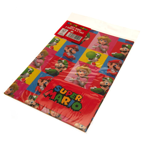 Super Mario Gift Wrap Sheets and Tags - Gift Wrap & Bags at Gift Moments