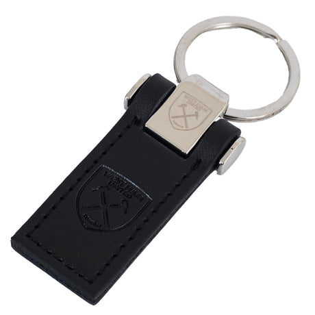 West Ham United FC Leather Key Fob - Keyrings at Gift Moments