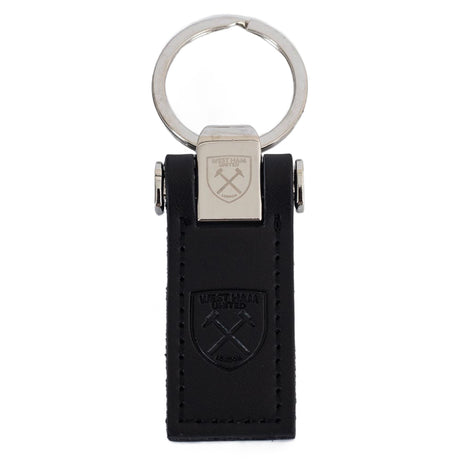 West Ham United FC Leather Key Fob Default Title - Keyrings at Gift Moments