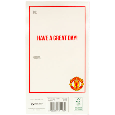 Manchester United FC Glory Glory Birthday Card - Greeting Cards at Gift Moments