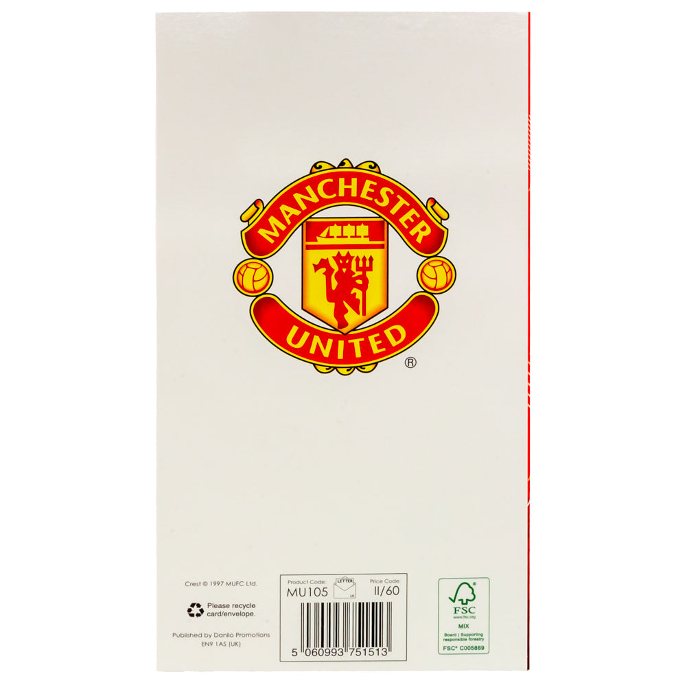 Manchester United FC Dad Birthday Card - Greeting Cards at Gift Moments