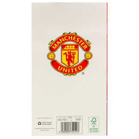 Manchester United FC Dad Birthday Card - Greeting Cards at Gift Moments