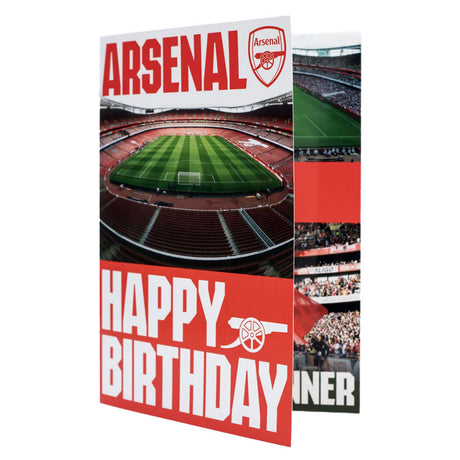 Arsenal FC Musical Birthday Card - Greeting Cards at Gift Moments