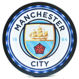 Manchester City FC Metal LED Logo Sign Default Title - Signs & Plaques at Gift Moments