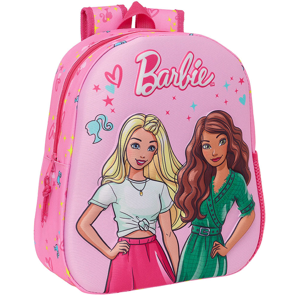 Barbie Junior Backpack - Pink 3D Design Default Title - Bags at Gift Moments