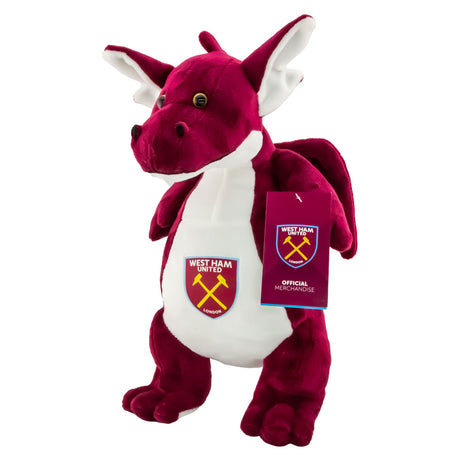 West Ham United FC Plush Dragon Toy - Teddy Bears & Soft Toys at Gift Moments