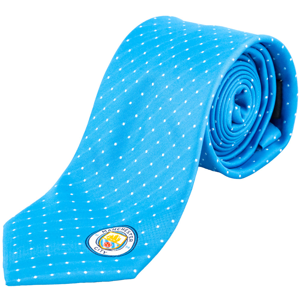 Manchester City FC Sky Blue Tie Default Title - Ties at Gift Moments