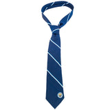 Manchester City FC Stripe Tie - Navy Blue and White - Ties at Gift Moments