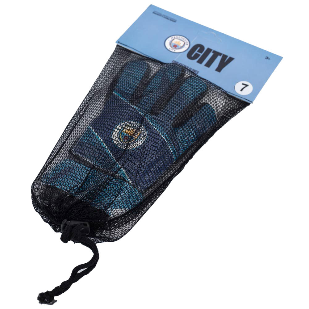 Manchester City FC Fuse Goalkeeper Gloves Yths - Gloves at Gift Moments