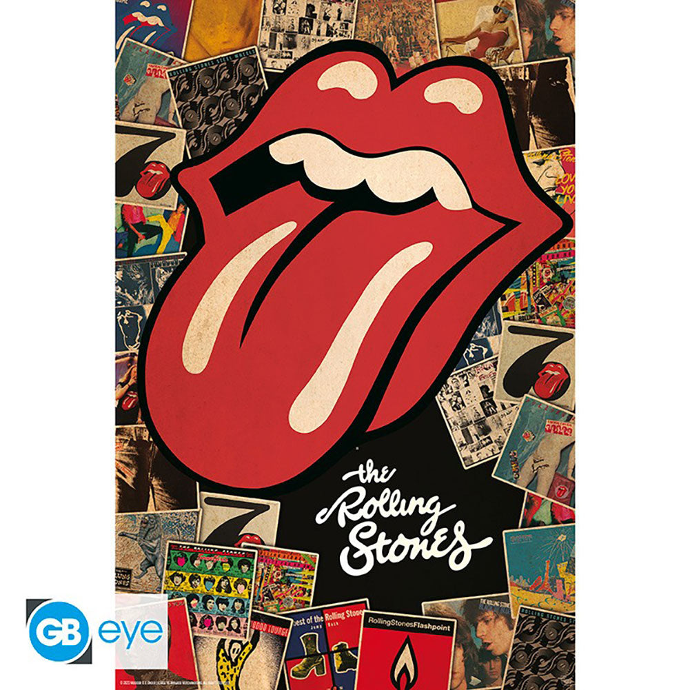 The Rolling Stones Poster Collage 189 Default Title - Posters at Gift Moments