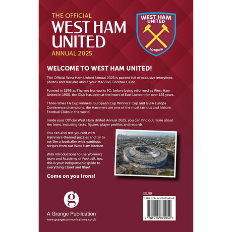 West Ham United FC Annual 2025 - Officially Licensed Edition - Books at Gift Moments