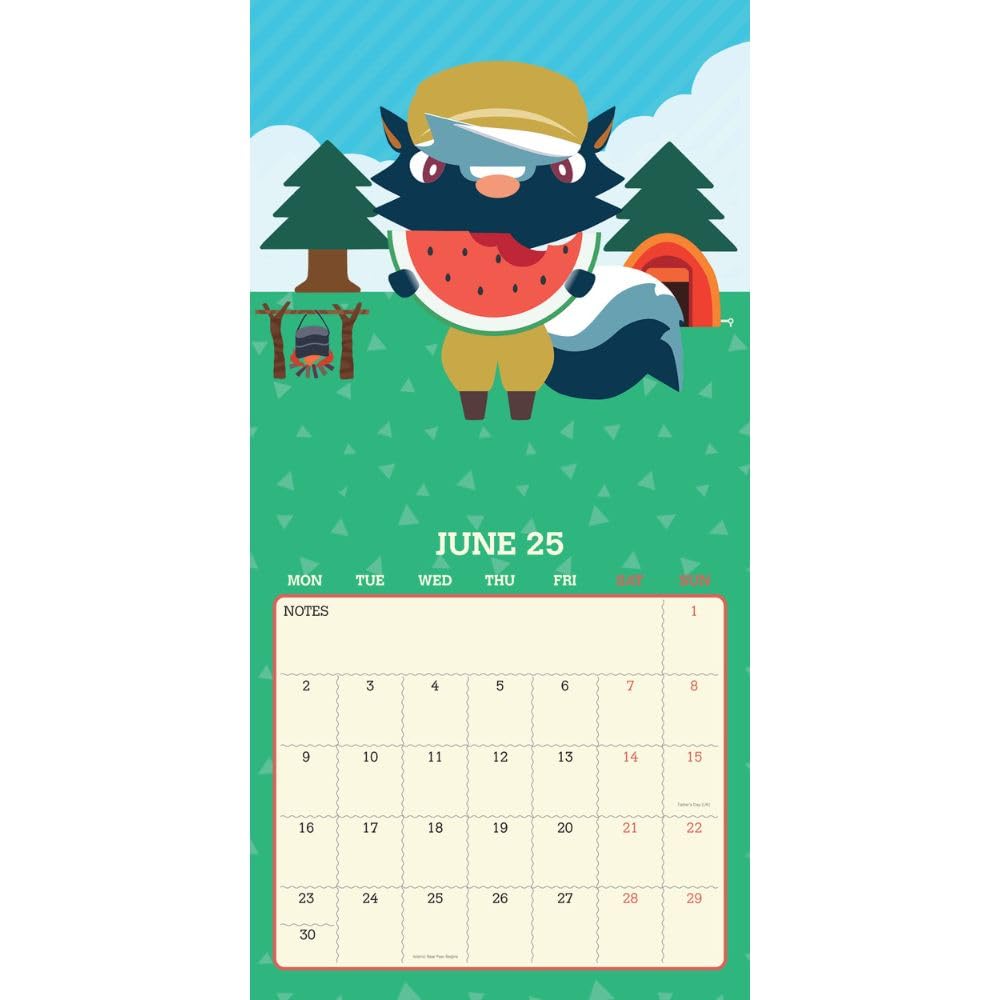 Animal Crossing 2025 Square Wall Calendar - Calendars & Planners at Gift Moments