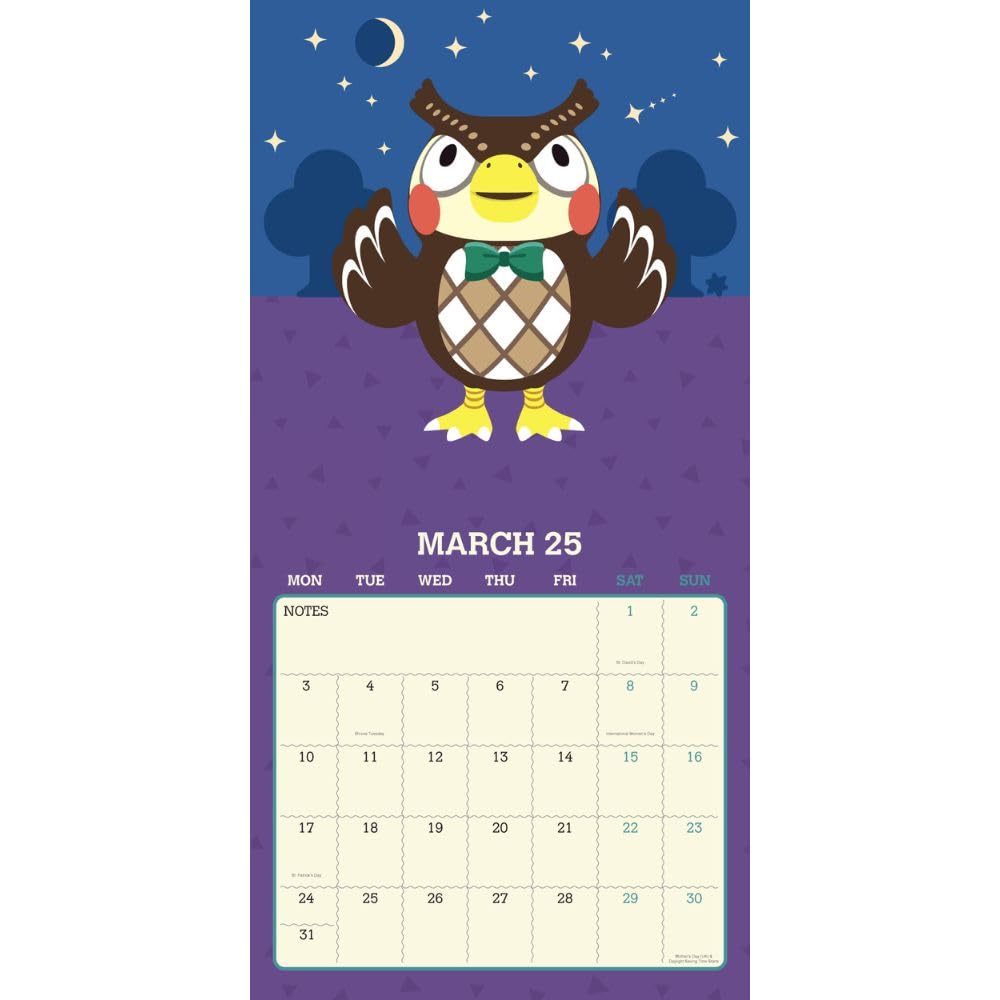 Animal Crossing 2025 Square Wall Calendar - Calendars & Planners at Gift Moments