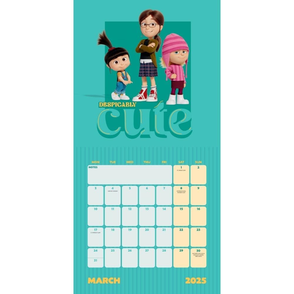 Despicable Me 4 Movie Square Calendar 2025 - Calendars & Planners at Gift Moments