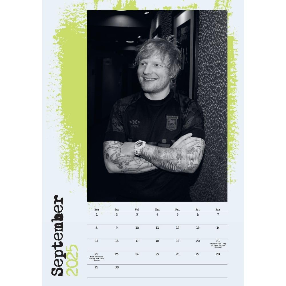 Ed Sheeran A3 2025 Wall Calendar: 3 - Calendars & Planners By Ed Sheeran