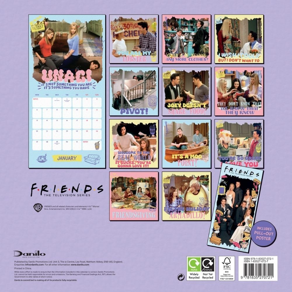 Friends Square Calendar 2025 - Calendars & Planners at Gift Moments