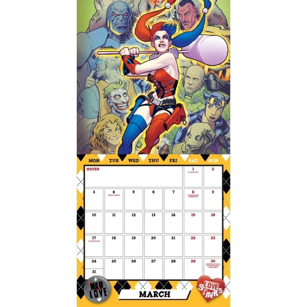 Harley Quinn Square Calendar 2025 - Calendars at Gift Moments