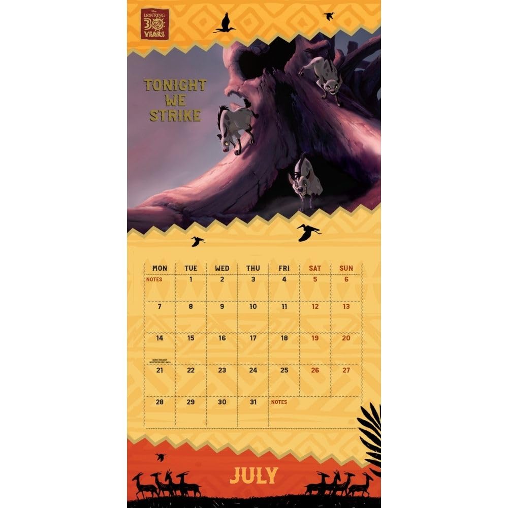 Lion King Square Calendar 2025 - Calendars & Planners at Gift Moments