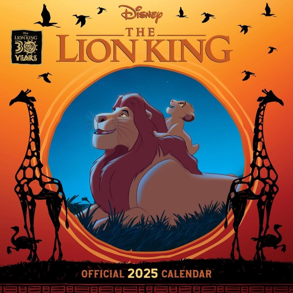 Lion King Square Calendar 2025 Default Title - Calendars & Planners at Gift Moments