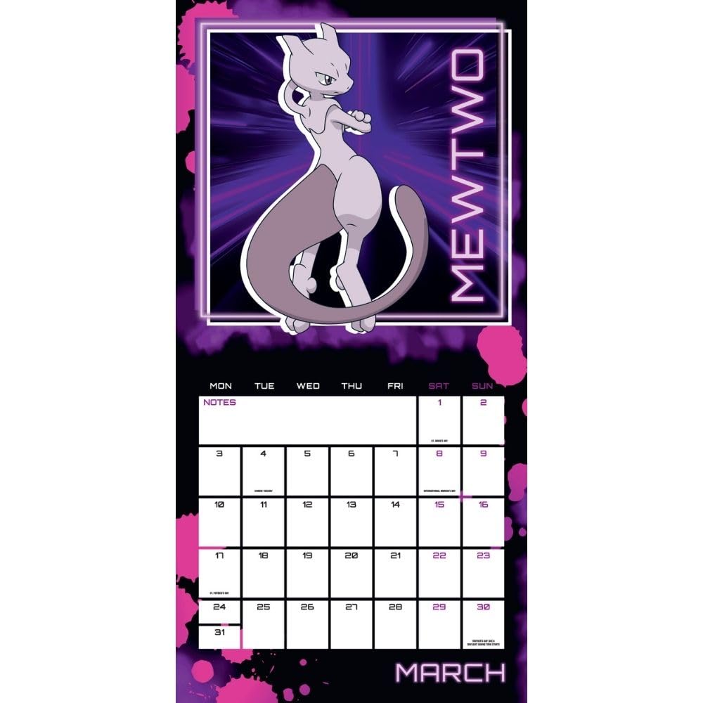 Pokemon Square Calendar 2025 - Calendars & Planners at Gift Moments