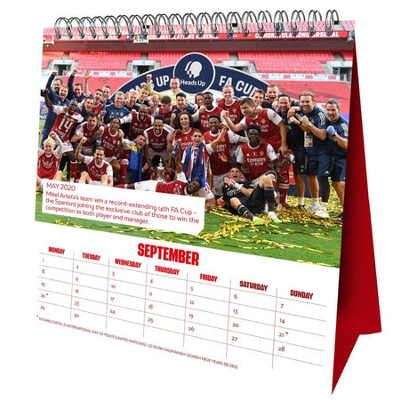 Arsenal FC Desktop Calendar 2025 - Trailblazers Edition - Calendars & Planners at Gift Moments