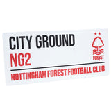 Nottingham Forest FC White Street Sign - Signs & Plaques at Gift Moments