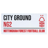 Nottingham Forest FC White Street Sign Default Title - Signs & Plaques at Gift Moments