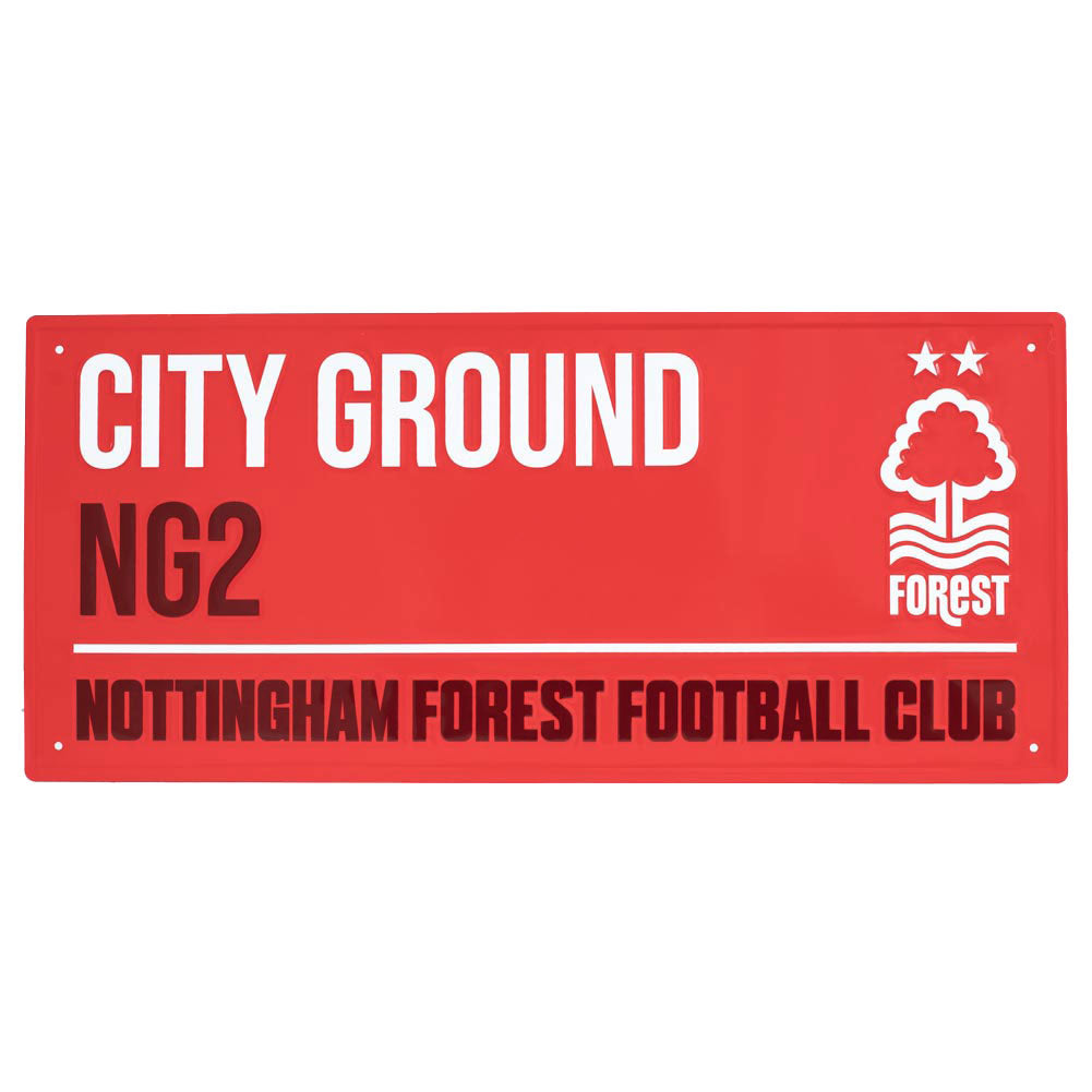 Nottingham Forest FC Colour Street Sign Default Title - Signs & Plaques at Gift Moments