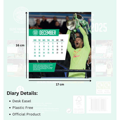 Celtic FC Desktop Calendar 2025 - Calendars at Gift Moments