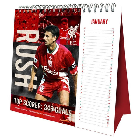 Liverpool FC Desktop Calendar 2025 - Record Breakers Special Edition - Calendars & Planners at Gift Moments