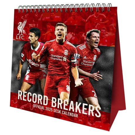 Liverpool FC Desktop Calendar 2025 - Record Breakers Special Edition Default Title - Calendars & Planners at Gift Moments