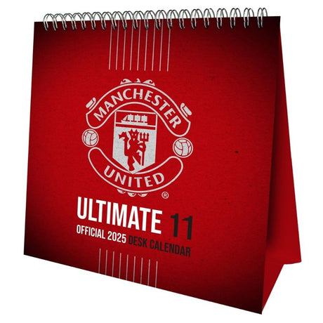 Manchester United FC Desktop Calendar 2025 - Ultimate 11 Special Edition Default Title - Calendars at Gift Moments