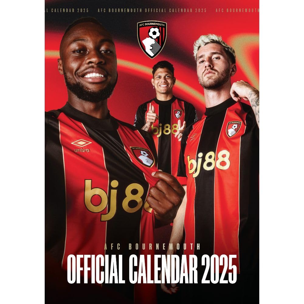 Bournemouth AFC 2025 A3 Wall Calendar: 1 - Calendars & Planners By Bournemouth