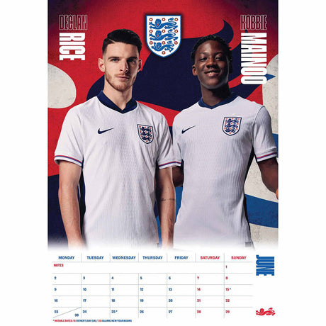 England FA A3 Calendar 2025 - Calendars & Planners at Gift Moments