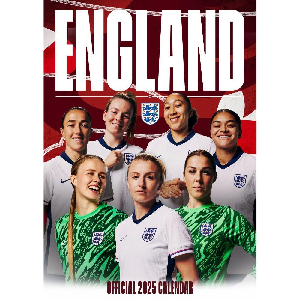 England Lionesses A3 Calendar 2025 Default Title - Calendars & Planners at Gift Moments