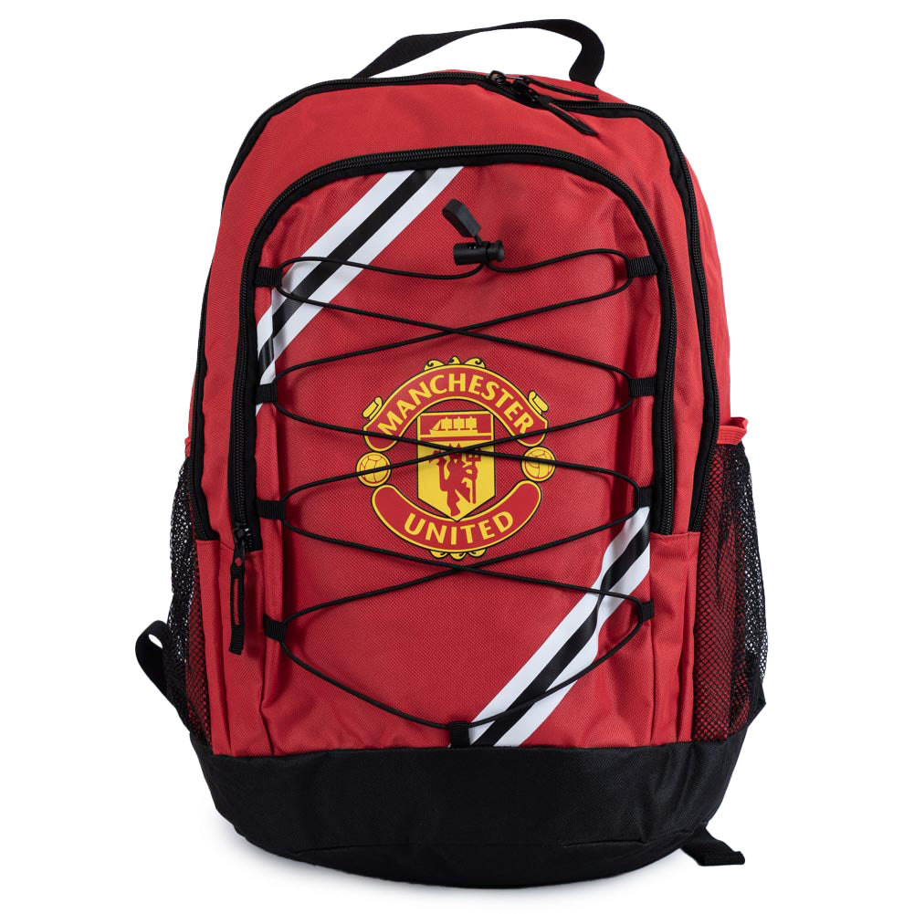 Manchester United FC Core Stripe Backpack Default Title - Bags at Gift Moments