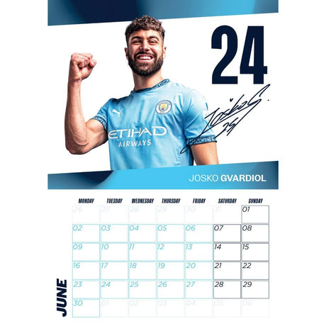 Manchester City FC A3 Calendar 2025 - Calendars & Planners at Gift Moments