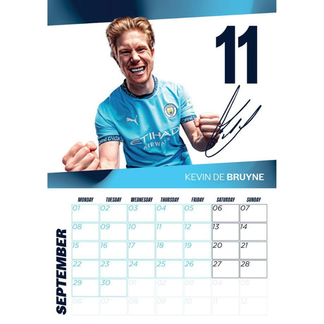 Manchester City FC A3 Calendar 2025 - Calendars & Planners at Gift Moments